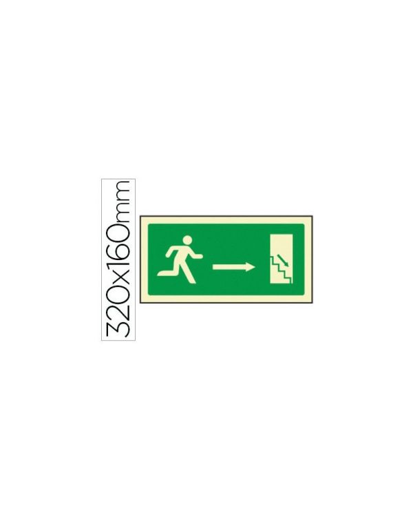 SALIDA EMERGENCIA DERECHA ESCALERA BAJANDO