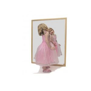 ESPEJO INFANTIL IRROMPIBLE MARCO DE MADERA