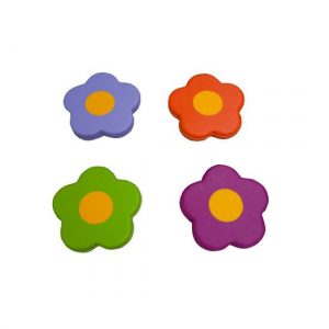 CONJUNTO DE 4 COJINES FLOR