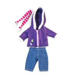 ROPA PARA MUÑECOS 32 CM CONJUNTO POLAR LILA