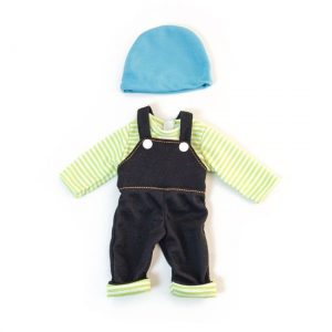 ROPA PARA MUÑECOS 32 CM CONJUNTO PETO RAYAS