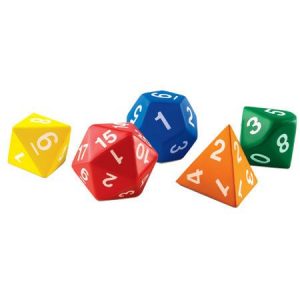 SET DE DADOS POLIÉDRICOS JUMBO