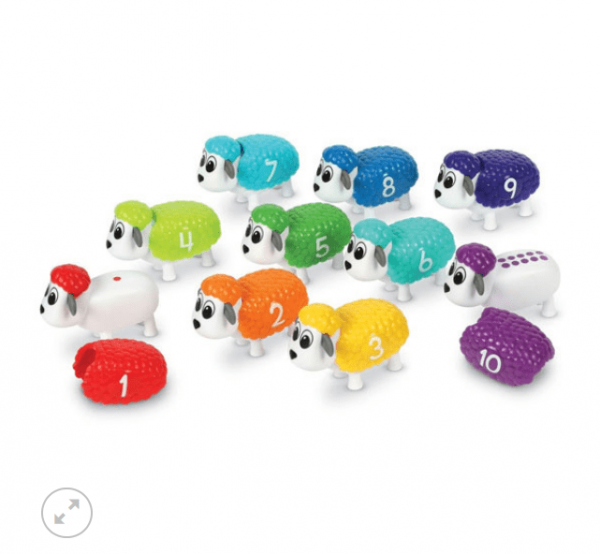 OVEJAS PARA RELACIONAR NÚMEROS Y COLORES