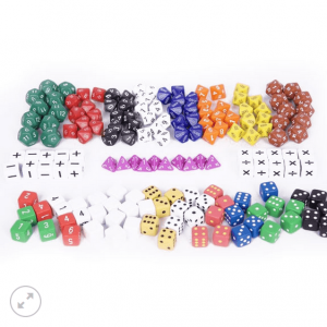 SET DE DADOS POLIEDRICOS - 162 PCS