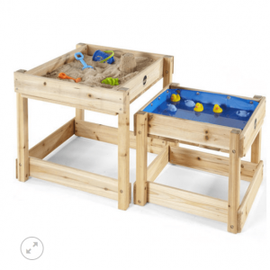 SET 2 MESAS DE MADERA PARA AGUA Y ARENA