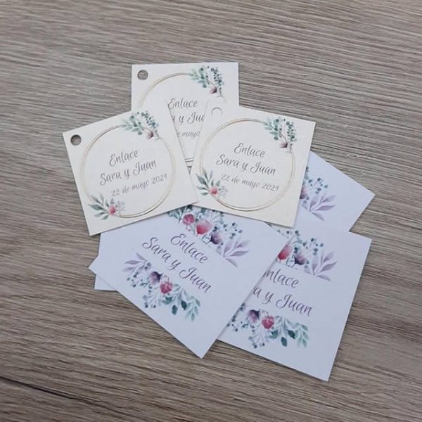 ETIQUETAS/PEGATINAS PARA EVENTOS